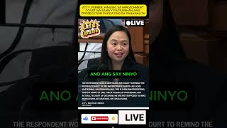 730PM ATTY. FERRER, HINILING SA IMPEACHMENT COURT NA SANA'Y PAGSABIHAN ANG PROSECUTION