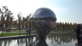 Арт-объект &quot;Геолокация&quot; в парке Краснодар, октябрь 2019