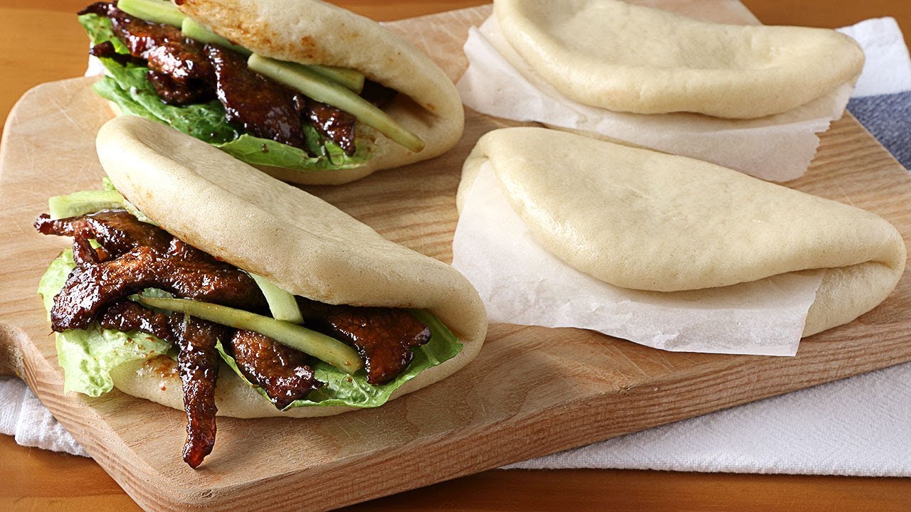Cómo hacer PAN casero al vapor SIN HORNO - Pan Bao tierno y MUY esponjoso