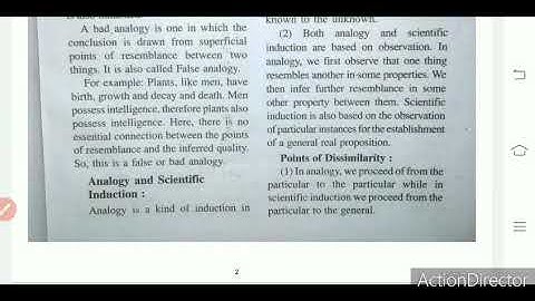 Class 12 Logic and Philosophy Analogy and Scientific Induction