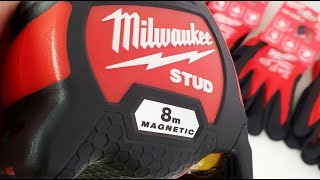 Рулетка магнитная Milwaukee STUD 8 м (4932471627) - лучшая рулетка на рынке и ВОТ ПОЧЕМУ
