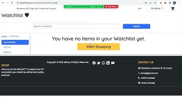 Web Programming 1| Task 26| eShop |Java Institute