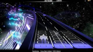Audiosurf: Headhunterz - Scrap Attack (defqon.1 2009 Anthem) #60FPS