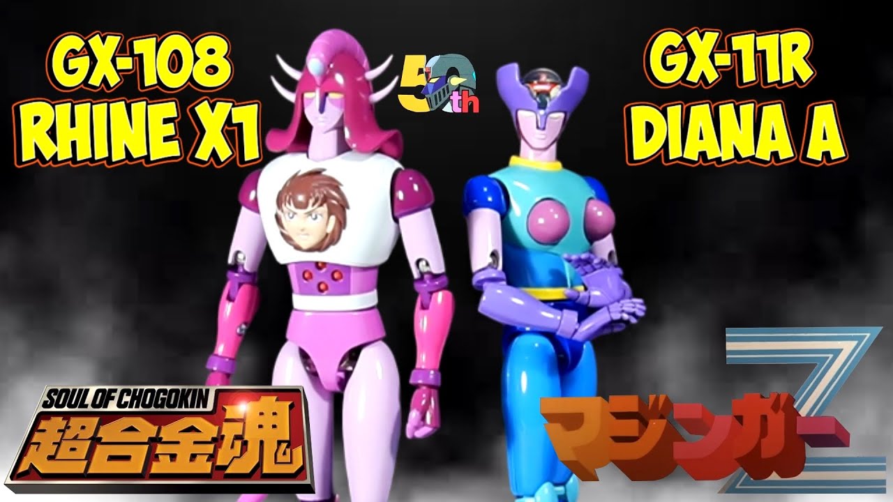 GX-108 Rhine X1 y GX-11R Diana A 50th Soul of Chogokin de