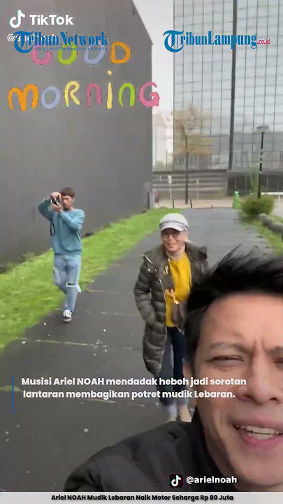 Ariel NOAH Goes Home for Eid on a Motorcycle Worth IDR 80 Million | @TRIBUNLAMPUNGNEWSVIDEO