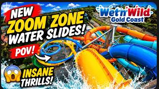 NEW Zoom Zone Water Slides POV at Wet’n’Wild Gold Coast 🌊