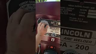 Lincoln sa200 welding settings (amps)#lincolnelectric #sa200 #settings #amps #volts #welder #f163 screenshot 1