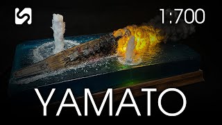 The moment the battleship Yamato was sunk 1/700