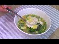 ПОЛЕЗНЫЙ СУП  с тофу и яйцом за 10 минут ! Легкий рецепт. Healthy soup.