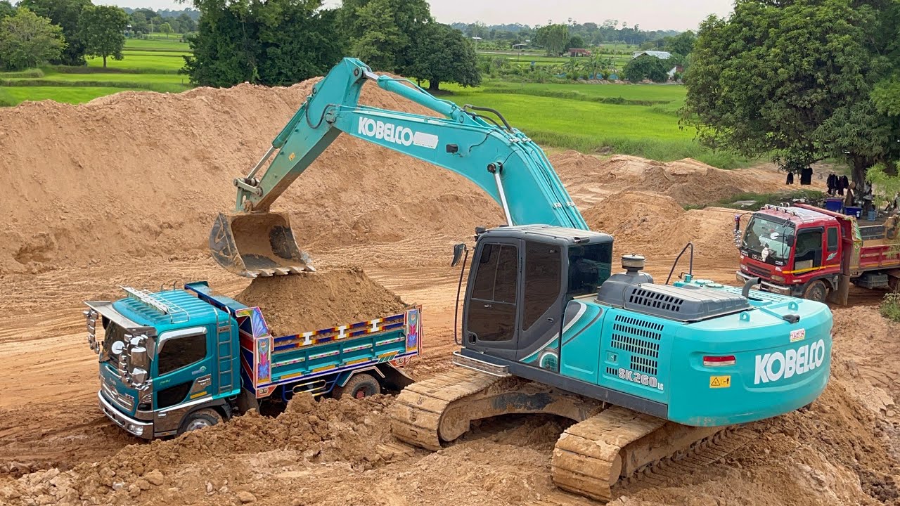 นี้สิสายแบกตัวจริง มี10คิวแน่ๆ SK260จัดหนัก5ตักอัดเต็มกล่อง Exavetor loading Dumptruck EP.1612