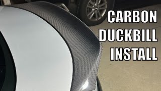 Corolla Carbon Duckbill Spoiler Install