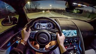 2023 Jaguar F-Type R Coupe - POV Night Drive (Binaural Audio)