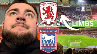 AWFUL! IPSWICH DOMINATE BORO!! *LIMBS* MIDDLESBROUGH F.C. 0-2 IPSWICH TOWN *VLOG*