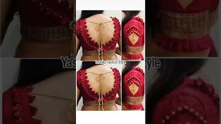 New Blouse Look Back neck design🥰 new sleeves baju design🥰#blousedesign #sleevesdesign #ytstudio #yt