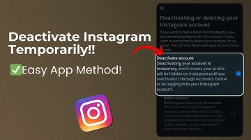 How to Temporarily Deactivate Instagram Account on App (Step by Step)