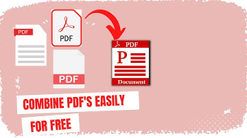 How to Combine PDF files for free | Merge PDFs