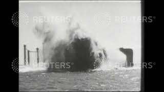 1935 Raising of a German Warship from the Scapa Flow