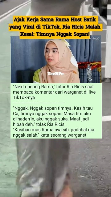 Ajak Rama Host Batik yang Viral di TikTok, Ria RIcis Malah Kesal # ...
