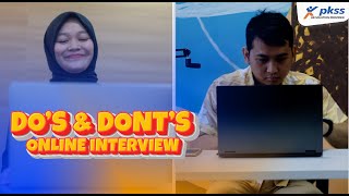 Do's & Don'ts Online Interview