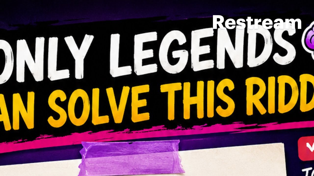 ONLY 1% CAN SOLVE THIS RIDDLE! | LIVE CHALLENGE #live - YouTube