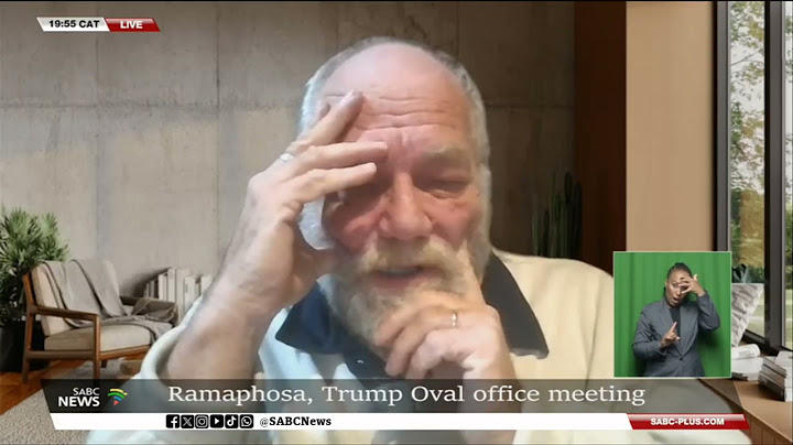 SA-US Relations | Discussion of Ramaphosa and Trump Oval office meeting