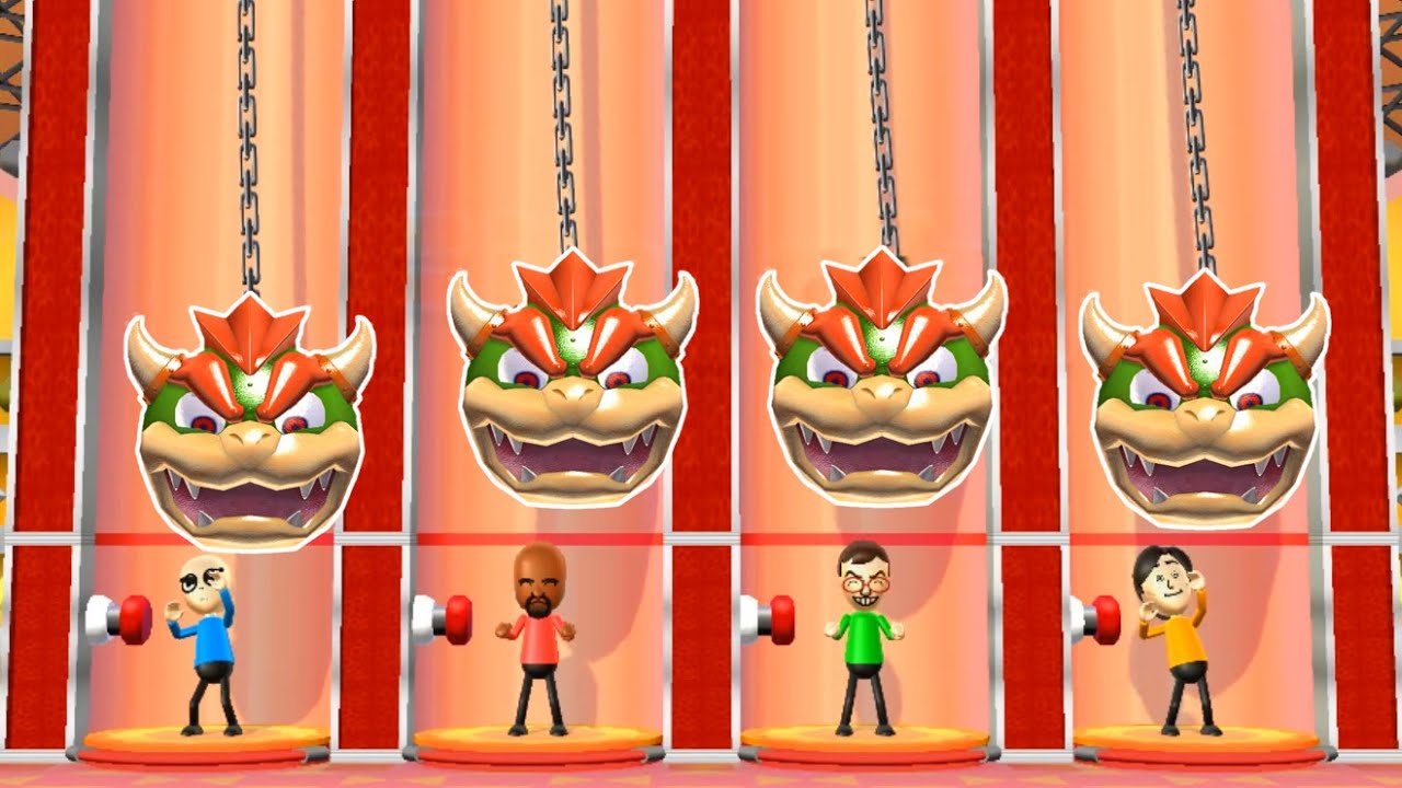 Wii Party Minigames - Alien Vs Matt Vs Hiromasa Vs Takumi (Master Difficulty)