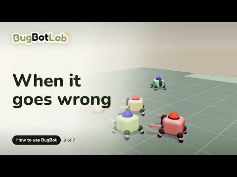 Sensors and debugging in the BugBot simulator
