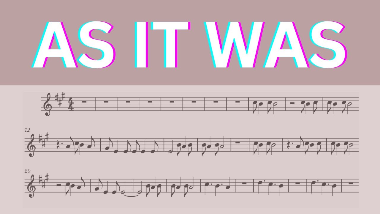 Harry Styles As It Was I Real Violin Plays Sheet Music YouTube harry-styles-as-it-was-i-real-violin-plays-sheet-music-youtube