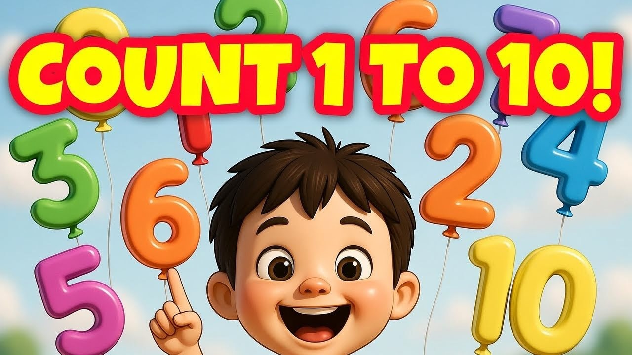 Count 1 to 10 🎵 | Fun Counting Song for Kids | Numbers Nursery Rhyme ...