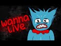 Poppy Playtime Huggy Wuggy | I WANNA LIVE | MEME (animation)