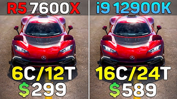 Ryzen 5 7600x vs i9 12900K - 10 Games Test