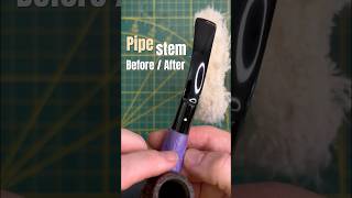 From Brown to Gloss Black – Dunhill Pipe Stem Restoration #asmr #beforeandafter #satisfying