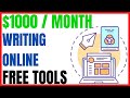 Make Money ($1000 Per Month) Writing Online - 3 Ways To Make Money Online With Free Tools