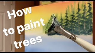 Painting trees for beginners prt.1  Wet on wet technique