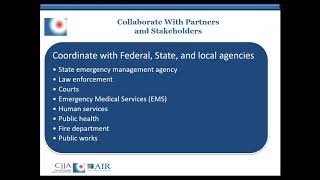 CJJA and AIR Present Emergency and Pandemic Planning for Juvenile Facilities