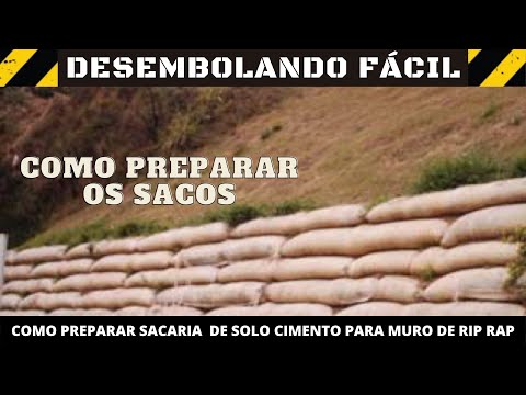 Vídeo: Como faço para construir um muro de contenção para sacos de concreto?