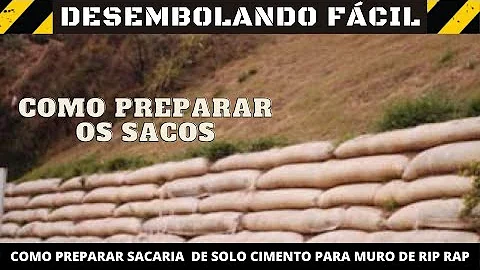 Como calcular a área de rip rap?