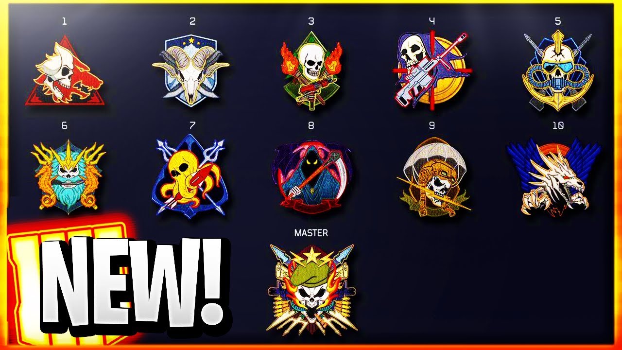 Black ops 4: all blackout prestige emblems including master prestige! 