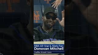 Donovan Mitchell rooting on the Mets! #newyork #basketball #sports #baseball #cleveland