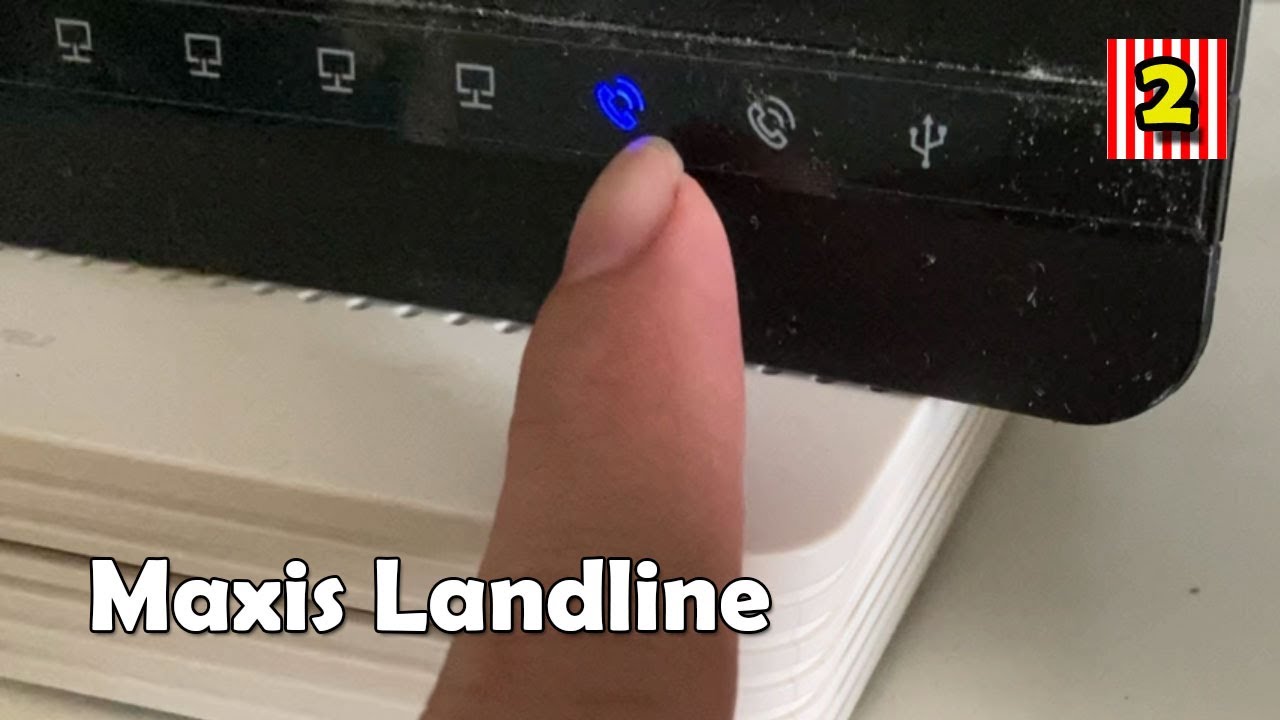 Connect Maxis Fibre Router With Old Home Office Phone - YouTube