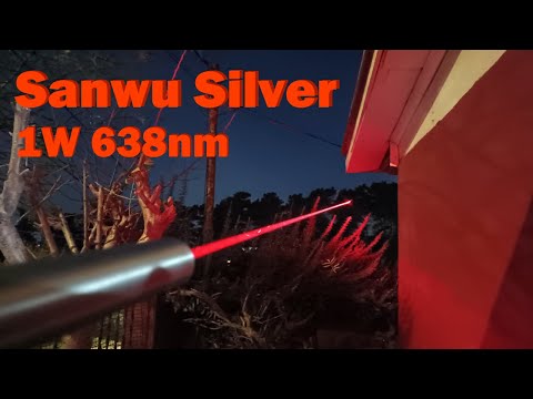 Sanwu Silver 1w 638nm Red Laser Pointer Review