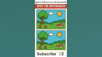 Only 1% Can Spot All 5 Differences in 10 Seconds!