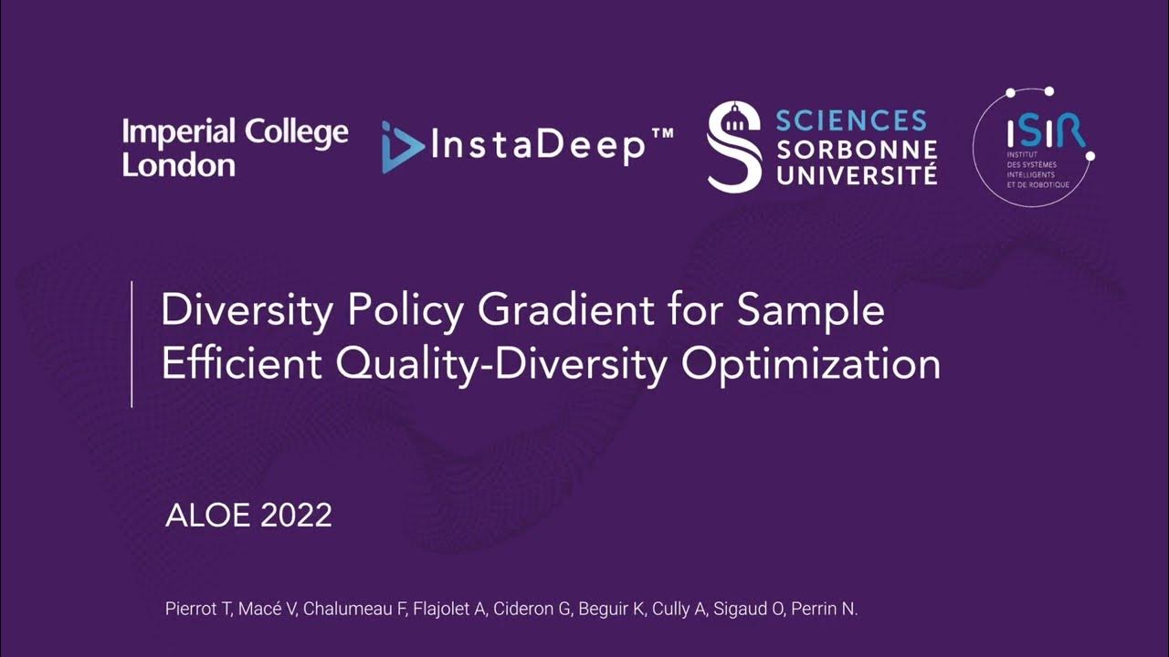 ICLR 2022 Diversity Policy Gradient for Sample Efficient Quality