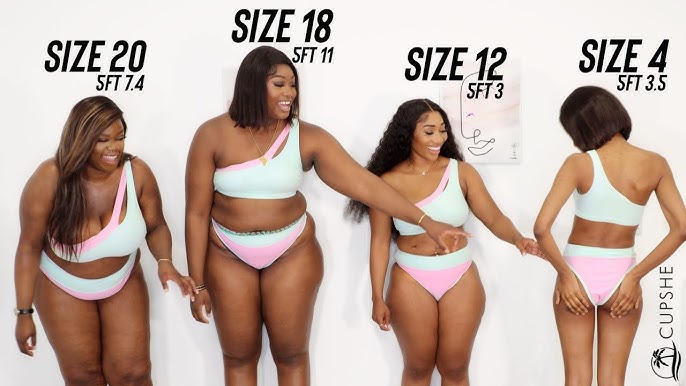 The REALEST PRETTY LITTLE THING SWIMSUIT Try On Haul (size 6 vs 12 vs 18 vs  22) 