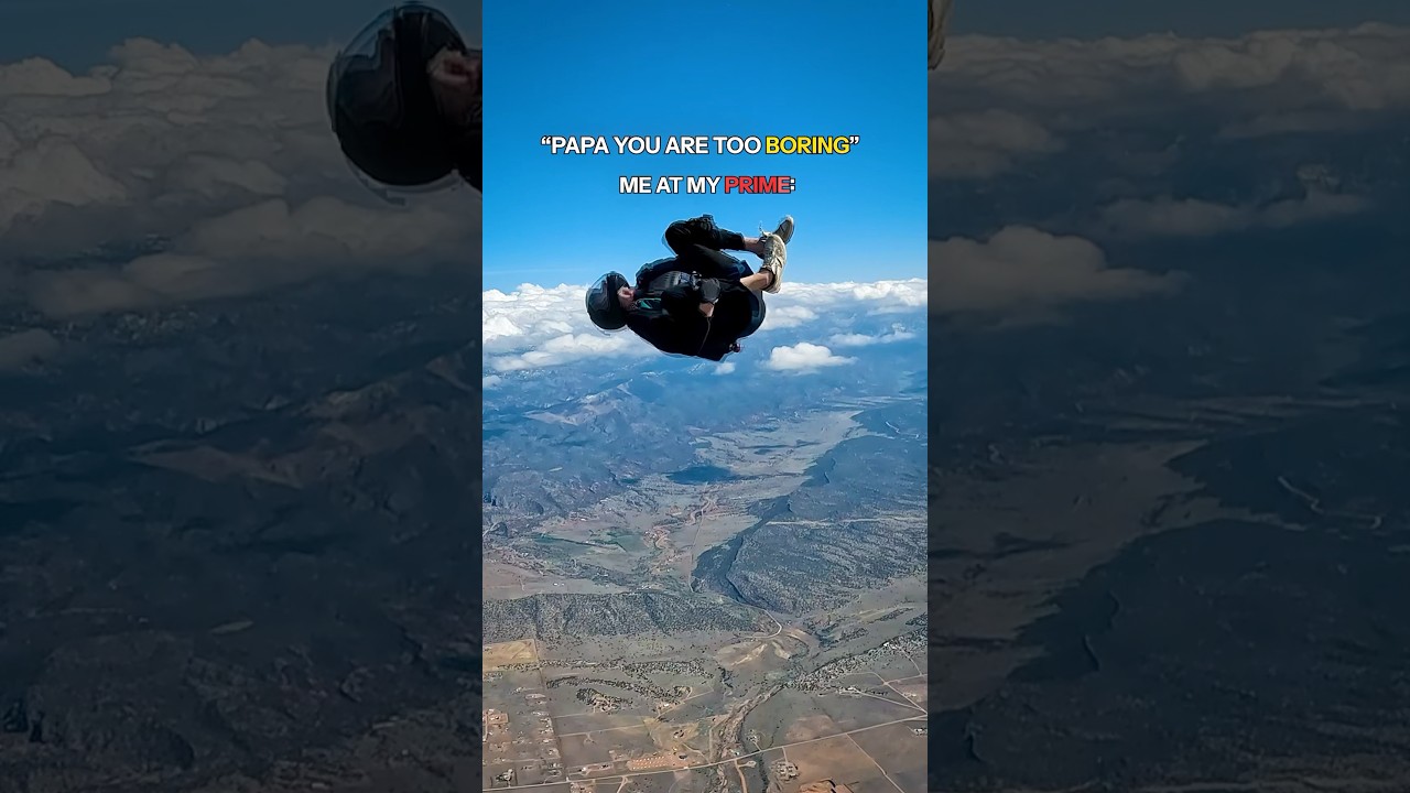 How to convince the kids now👨#skydiving #adventuresports #extremesports #liveinthemoment