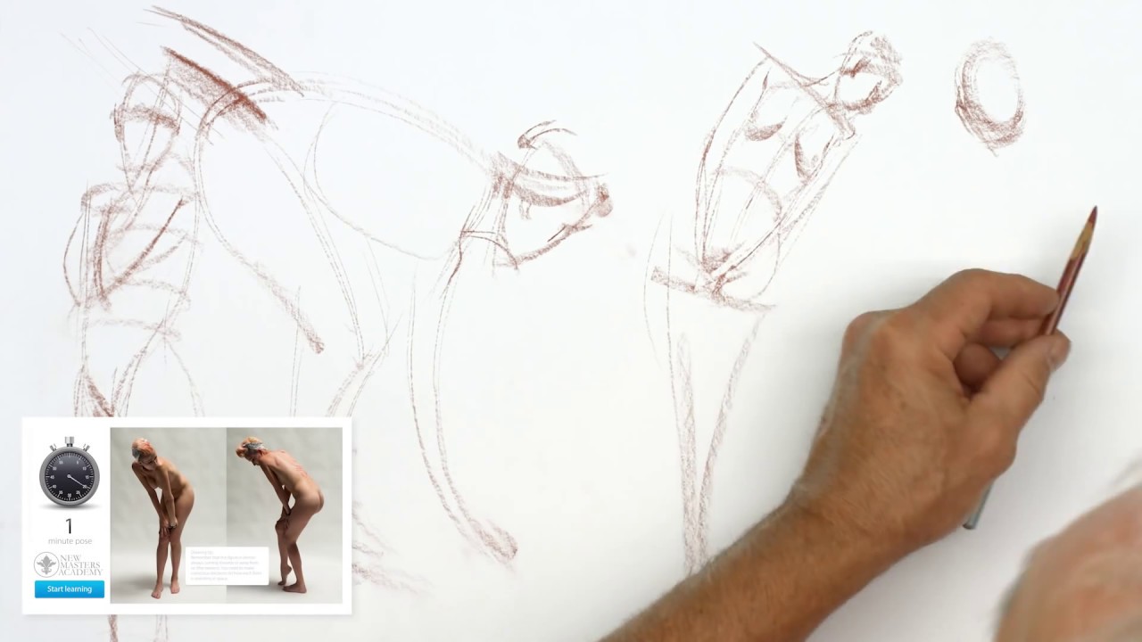 Timed Model Drawing Session 1 // Instructor: Steve Huston