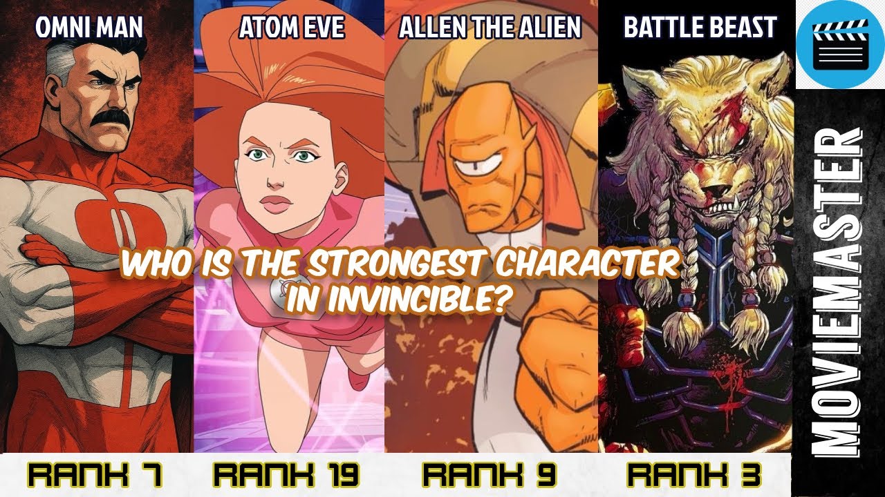 TOP 40 STRONGEST CHARACTERS IN INVINCIBLE (RANKED) #usa #anime #action ...
