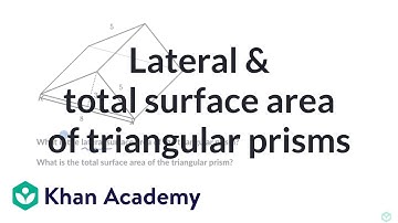 Lateral & total surface area of triangular prisms | Grade 8 (TX) | Khan Academy