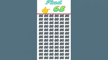 Find 👉 68 🤔 odd number puzzle 🧩 iq test 🧠 math reasoning puzzle 🧩 #mathematicspuzzles #iq #mathspuz.