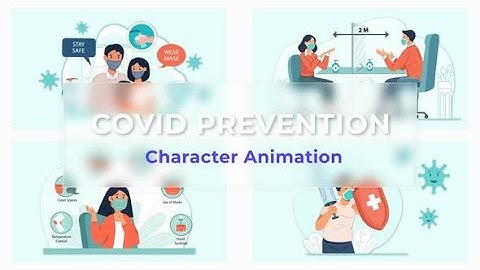 Flat Character Motion Graphic Animation | After Effects Templates | COVID-19 Prevention Scene Pack